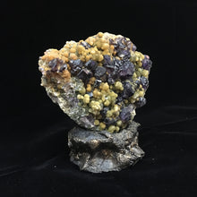 Fluorite with Gyrolite and Chalcopyrite